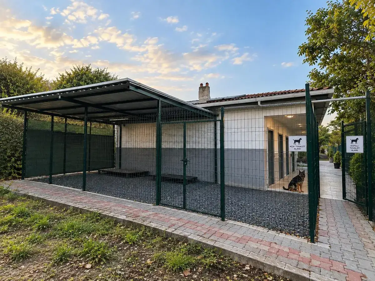 Köpekler için açık tuvalet alanı