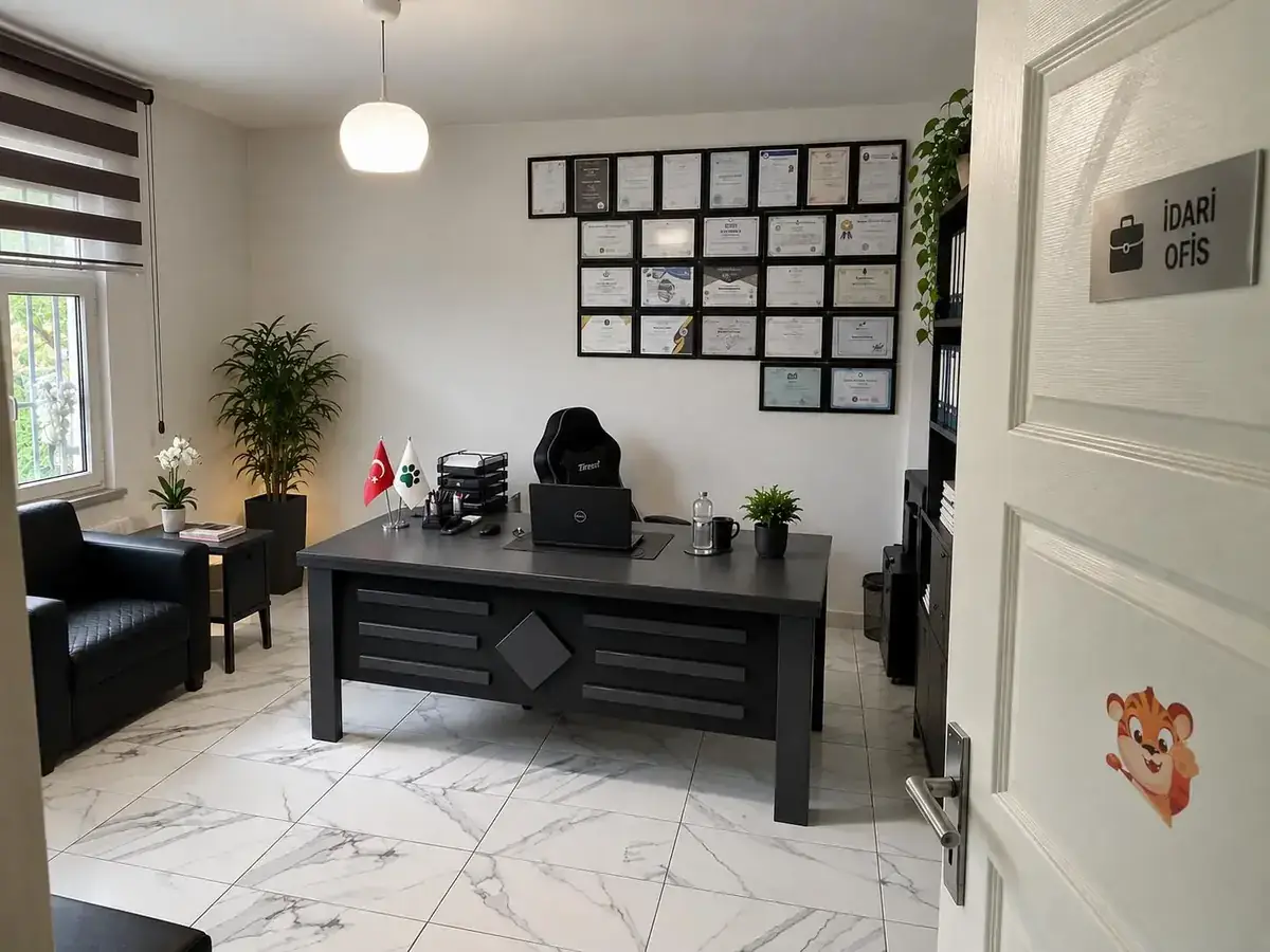 Murat Güngör Köpek Eğitim Merkezi idari ofisi