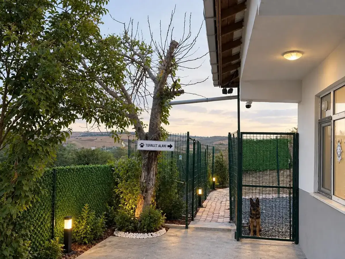 Köpek konaklama bölümü